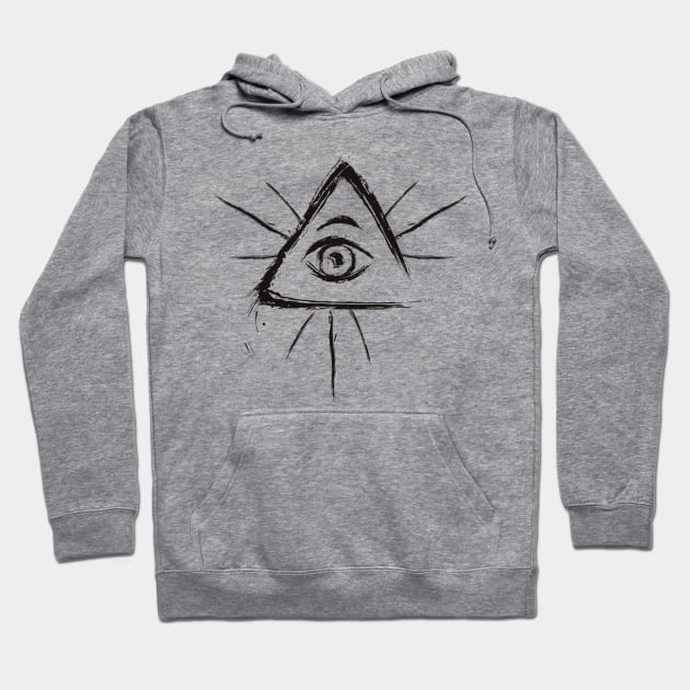 All Seeing Eye Symbol - You Decide the Meaning Hoodie by Ink in Possibilities